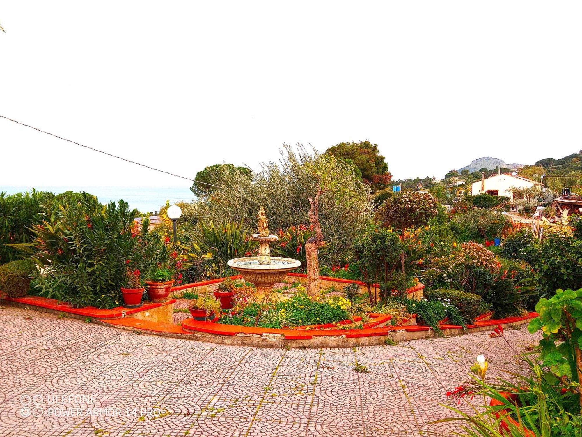Stanza In Villa Con Giardino Vista Mare Cefalù Buitenkant foto
