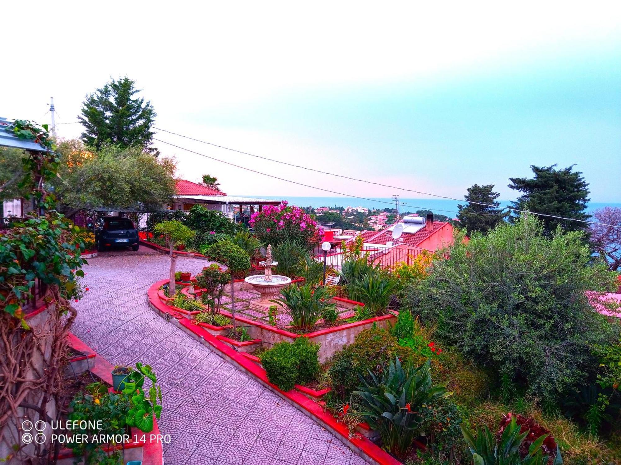 Stanza In Villa Con Giardino Vista Mare Cefalù Buitenkant foto