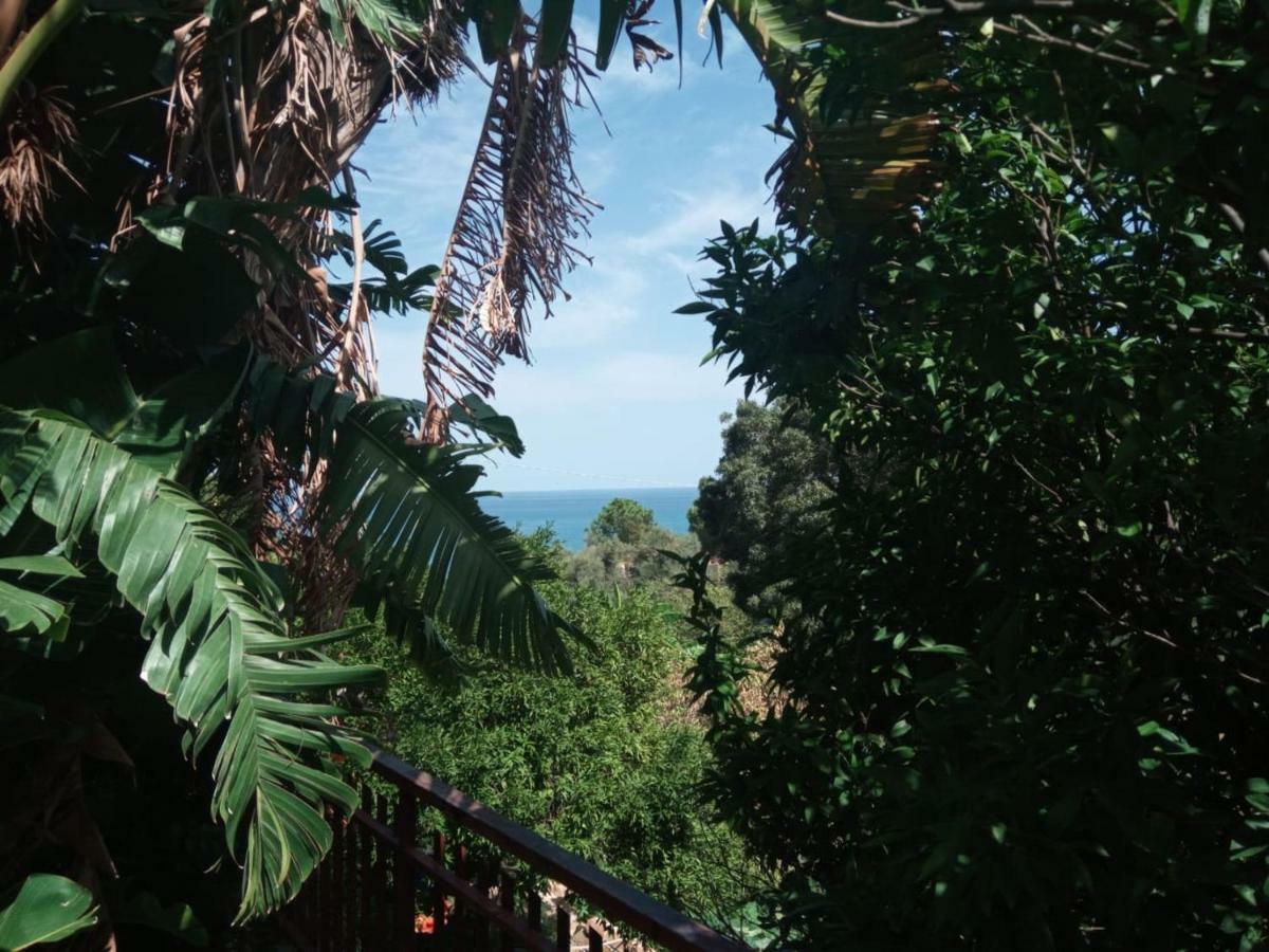 Stanza In Villa Con Giardino Vista Mare Cefalù Buitenkant foto